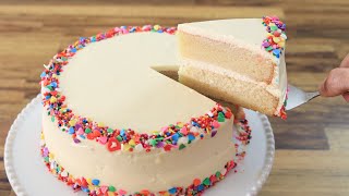 Classic Vanilla Cake Recipe  How to Make Birthday Cake [upl. by Elbring]