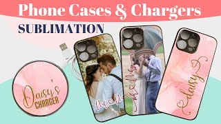 Sublimation on Phone Cases and Chargers  Sublimation Tutorial for Beginners [upl. by Calan]