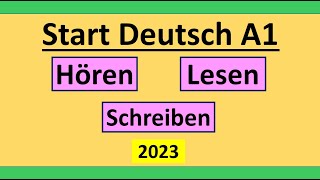 Start Deutsch A1 Hören Lesen und Schreiben modelltest mit Lösung am Ende  Vid  179 [upl. by Hallette]