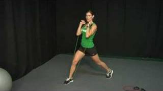 Resistance Band Exercises  Resistance Band Exercises Lunges [upl. by Odraode]