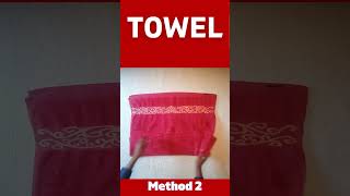 Towel Folding 5 Simple Design  Quick Efficient Space Saving Towel Folding  Hotel Towel Folding [upl. by Cia]