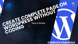 Complete WordPress Page Creation with Header Footer and Contentquot webdesigntutorial [upl. by Ranique]