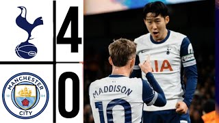 ⚪ Tottenham Vs Man City 40 All Goals and Extended Highlights ✓ premierleague 202425 [upl. by Trebor]