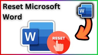 How To Reset Microsoft Word To Default Settings  Full Guide [upl. by Elleinnod]