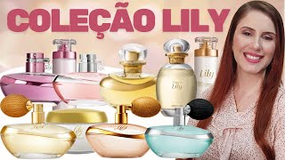 LILY O BOTICÁRIO COLEÇÃO COMPLETA  LEAU DE LILY EAU DE PARFUM ACETINADO BRUMA E SPLASH LILY [upl. by Combes179]