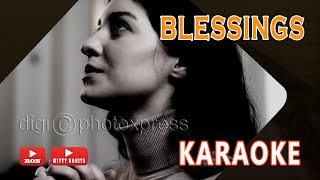 Blessings  LAURA STORY KARAOKE VERSION [upl. by Lorrin]