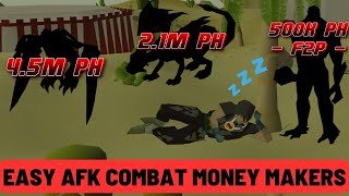 2023 AFK best combat money makers in OSRS  Ultimate easy money making guide [upl. by Zobias287]