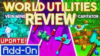 Minecraft World Utilities Mod Review [upl. by Eenar]