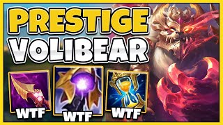 I Tested New Prestige Volibear DRAGON Skin and built AP BRUISER [upl. by Nalo]