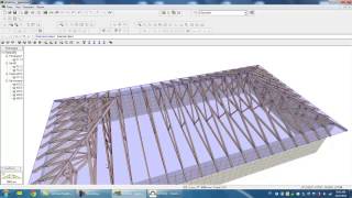 Proiect de sarpanta in 4 ape realizat cu RoofCon TrussCon [upl. by Resa]