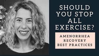 What is Right for You in Amenorrhea Recovery  Training vs Exercise [upl. by Schertz]