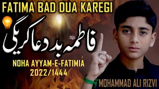 Bibi Fatima Noha 2023  Fatima Bad Dua Karegi  Mohammad Ali Rizvi  Ayam e Fatimiyah Noha 20231444 [upl. by Gonsalve400]