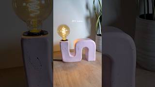 Cute DIY lamp 💡🙌🌸 airdryclay aesthetic lamp pottery craft diy autumn [upl. by Linad]