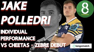 JAKE POLLEDRI VS CHEETAS  ZEBRE DEBUT  WELCOME BACK JAKE  INDIVIDUAL PERFORMANCE [upl. by Leverick957]