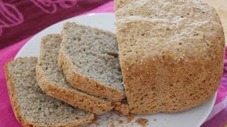 Rezept Weizen  Buchweizen Brot mit Sesam  Brotbackautomat Unold [upl. by Rozelle]