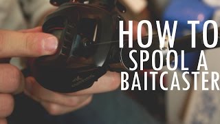 How To Spool A Baitcaster Alone QUICK AND EASY [upl. by Osicran]