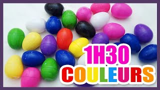 Compétitions des couleurs  Oeufs surprises pour apprendre les couleurs et les chiffres Titounis [upl. by Chapman709]