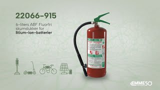 6liters ABF Fluorfri skumslukker for litiumionbatterier  «Fluorfri» 22066915 [upl. by Netsirhk637]