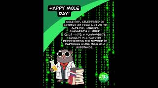 Celebrating Mole Day today stemfacts [upl. by Ainekahs]