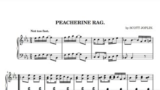 Peacherine Rag Scott Joplin 1901  played by Victor Beck [upl. by Celik402]