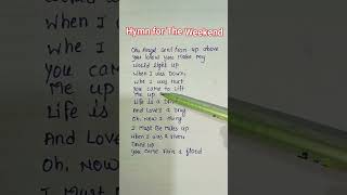 Hymn for the Weekend  Coldplay Songs  English songs englishsongs coldplay [upl. by Beberg]