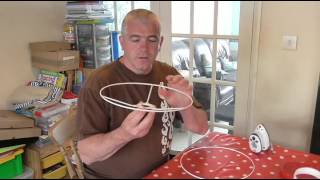 How to make a Fabric Lamp shade [upl. by Elie]