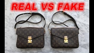 Real vs Fake LV Monogram Pochette Metis Bag From Suplook [upl. by Kreda]