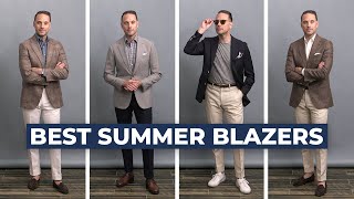 5 Best Mens Summer Season Blazers  Summer Sport Coat Outfit Ideas [upl. by Einwahr]