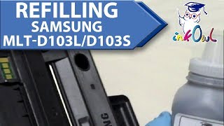 How to Refill SAMSUNG MLTD103L MLTD103S 103 series Toner Cartridges [upl. by Londoner]