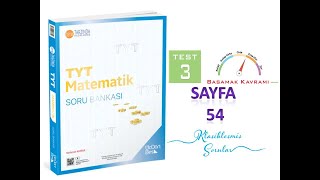 345 TYT MATEMATİK SAYFA 54 SAYI BASAMAKLARI TEST 3 [upl. by Yhtomot38]