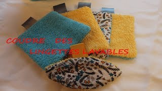 LINGETTES LAVABLES FACILE TUTO [upl. by Marlyn]