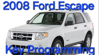 2008 Ford Escape New Key Programming ALL KEYS LOST with Autel [upl. by Ahsitniuq]