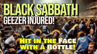 Black Sabbath Concert Chaos  Geezer Hit in the Face with a Bottle [upl. by Garvey]