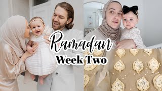 Ramadan Week 2  Mommy and Baby Morning Routine Making GF Fatayer Creating Eid Content [upl. by Ayian392]