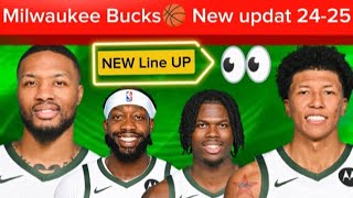 Milwaukee Bucks🏀 New updat 2425  nba nbaupdate nbateam newlook nbanews [upl. by Yragerg914]