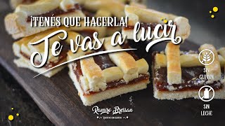 🧉 La mejor PASTAFROLA sin TACC masa quebrada sin lactosa  Recetas SIN GLUTEN [upl. by Asquith839]