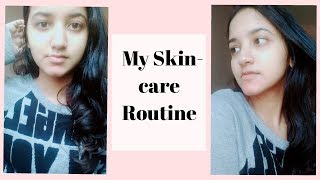 my skincare routine living in a hostel  skincare products that i use [upl. by Elyag133]