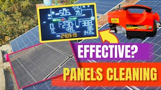 Solar Panels Dhona kitna zrori ha Effect of Panels Cleaning Solarpanel cleaning washing panels [upl. by Almund]