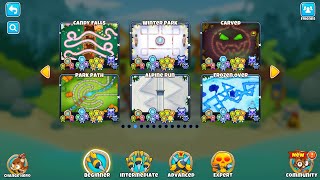 Bloons Tower Defense 6  Park Path  All Modes  No Lives Lost  Black Border [upl. by Natsrik345]