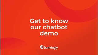 Bankingly v4 Chatbot Demo English version [upl. by Annaehs]