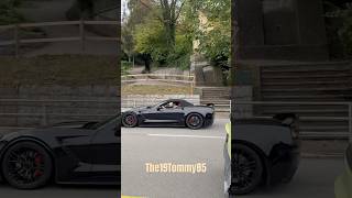 All Black Corvette C7 Z06  Great V8 Sound 🖤🔥 shorts automobile youtubeshorts cartok corvette [upl. by Farmann]