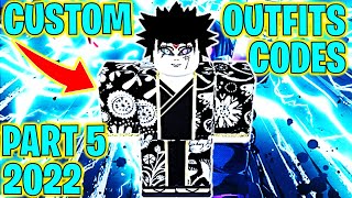 ⭐SHINDO LIFE CUSTOM OUTFITS CODES 2022 PART 5⭐ [upl. by Ahseikal]