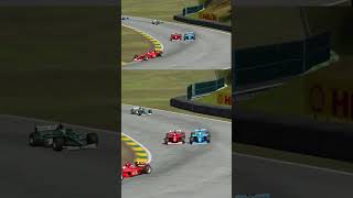 Schumacher vs Fisichella at Interlagos Brazil GP – F1 2000 [upl. by Kram]