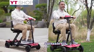 Luggie Elite Folding Mobility Scooter  Lightweight Portable Airline Approved [upl. by Pape]