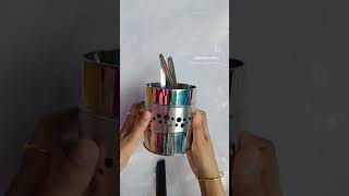 Stainless steel spoon holder youtubeshorts meesho viralshorts [upl. by Jabin412]