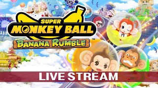 All Remaining Story Mode Missions  Super Monkey Ball Banana Rumble  Live First Playthrough 8 [upl. by Cypro]