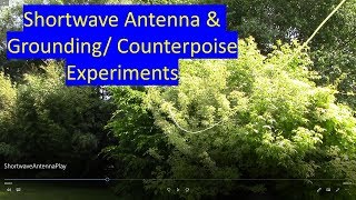 Shortwave radio antenna and ground demonstration [upl. by Rhett]