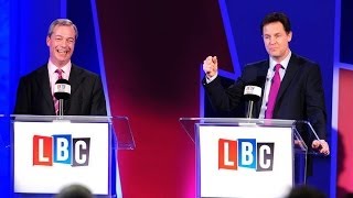 Clegg v Farage LBC European Union Debate Highlights [upl. by Matthus]