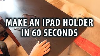 60 second iPad stand using coat hanger  DIY [upl. by Marino]