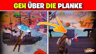 Geh über die Planke Fortnite Piratenkodex 1 Aufgabe Fluch der Karibik [upl. by Hassin]